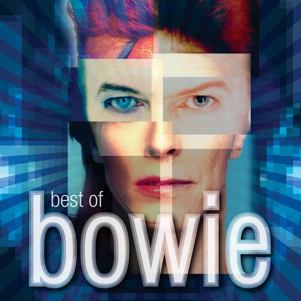 David Bowie portrait with text overlay reading “Best of Bowie” – used as header image for the article “David Bowie: Under Pressure, Over Time”