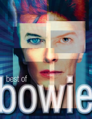 David Bowie portrait with text overlay reading “Best of Bowie” – used as header image for the article “David Bowie: Under Pressure, Over Time”